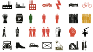 Otto Neurath and Gerd Arntz's Isotype system